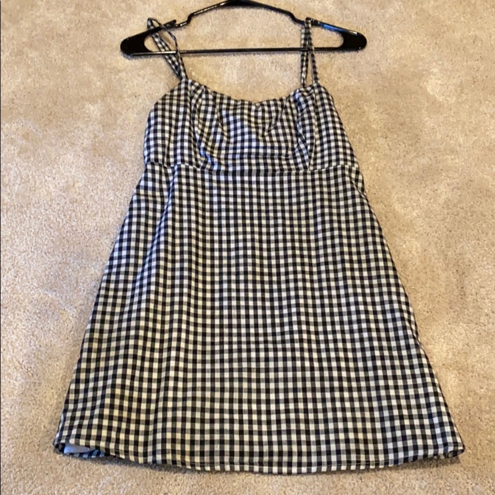 Checkered mini dress
